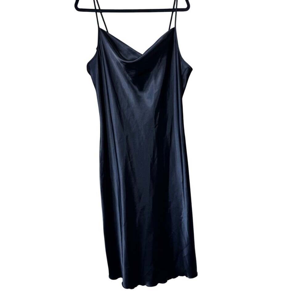 NWT bebe Satin Cowl Neck Slip Midi Dress - Size XL